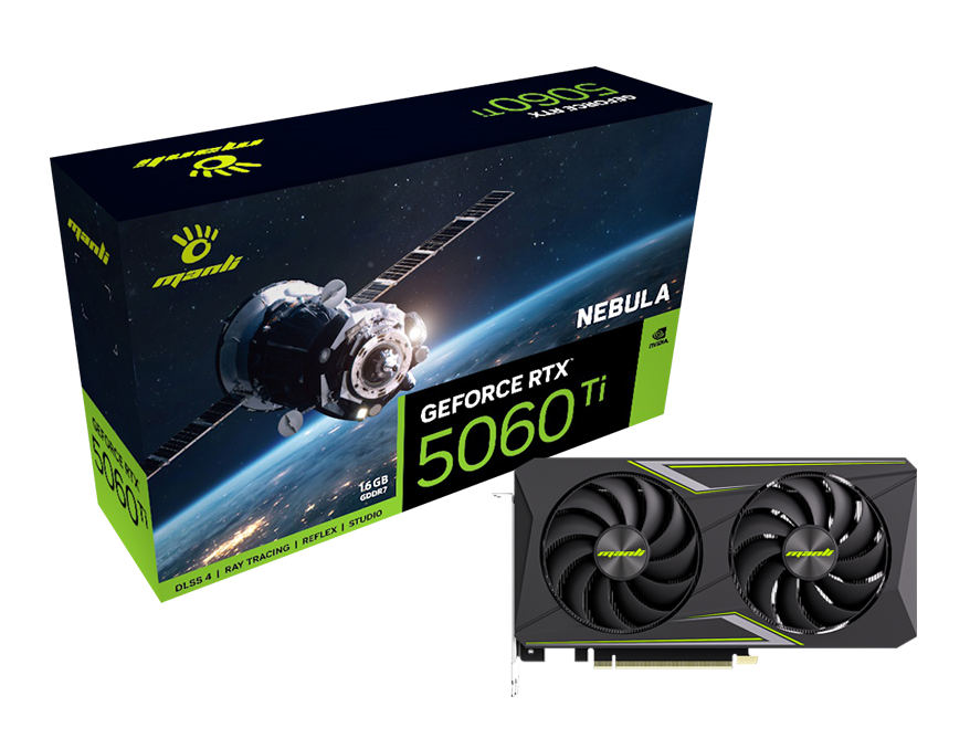 Manli Nebula GeForce RTX 5060  - Triple Fan Gaming Graphics Card 16Gb ulasan dan harga